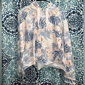 Vintage Havana Cropped Floral Sweatshirt Hoodie Womens Large Great Condition